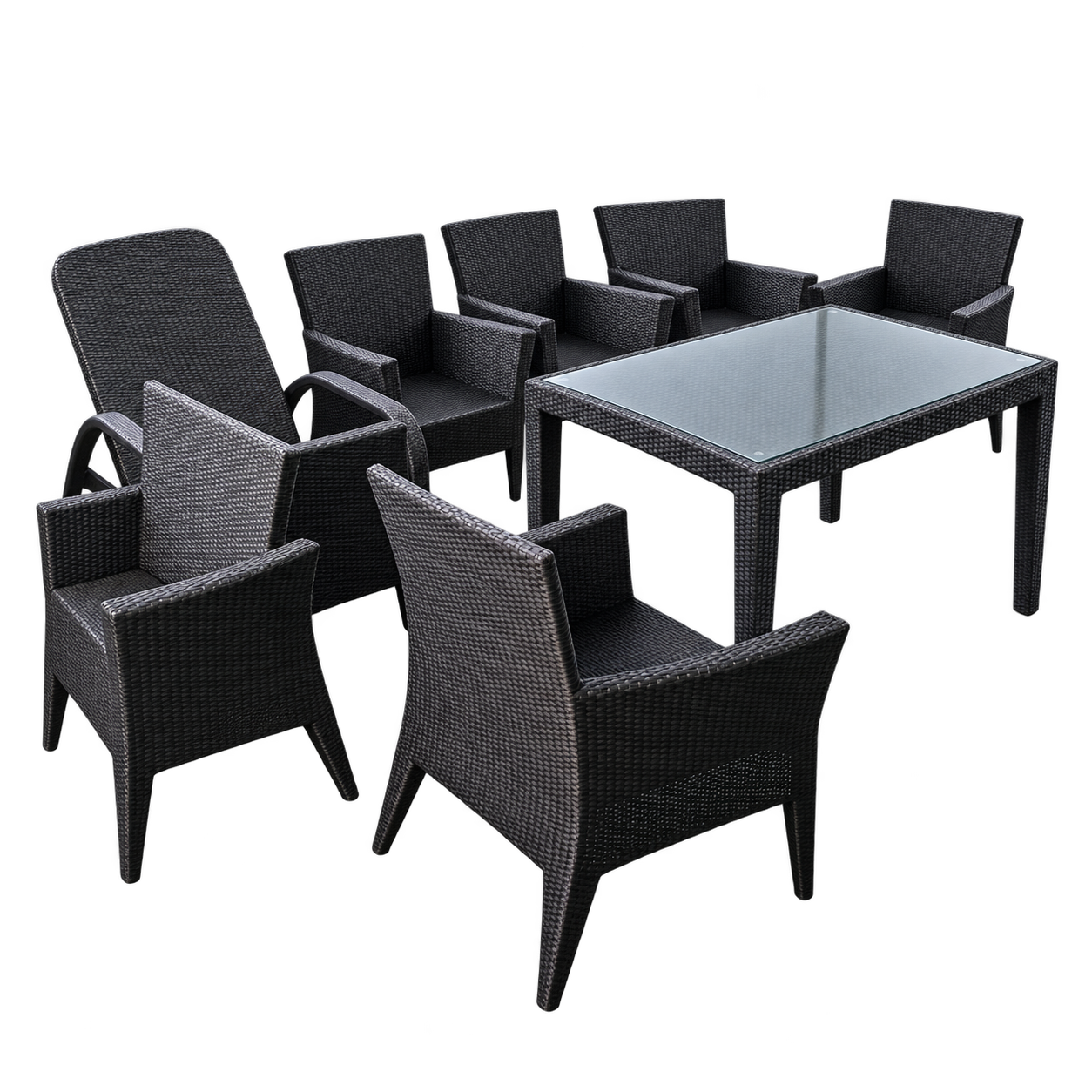 Dining set hitam