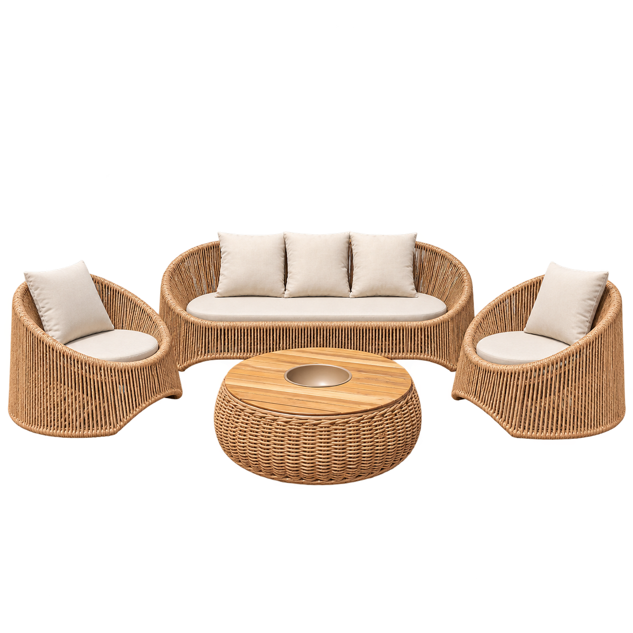 Lounge set rotan