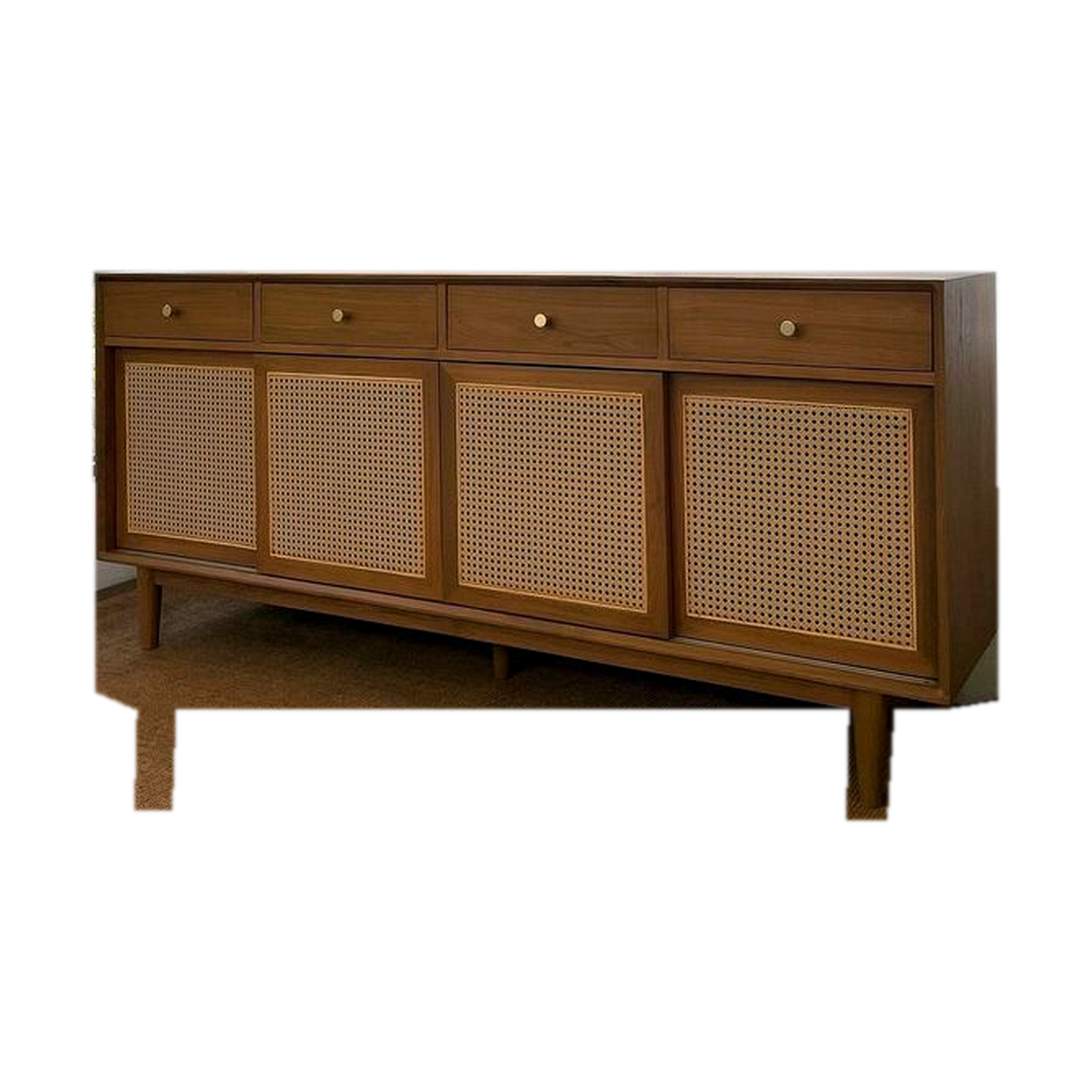 Sideboard panel anyaman
